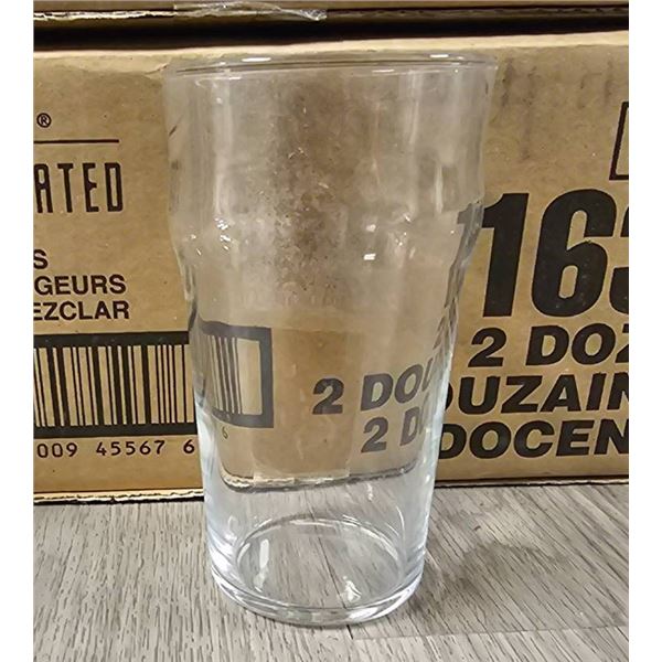 Libbey 1639 Heat-Treated 16 oz Mixing Glasses, 2 Dozen