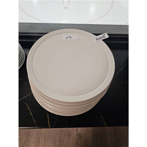 Lot of 9 Continental Vitreous Hotelware Plates by Continental – 12″