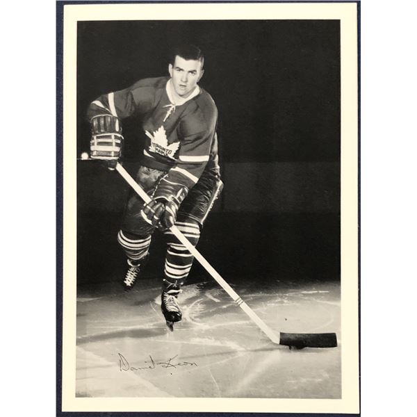 1967 TORONTO MAPLE LEAFS PROMO POSTCARD - DAVE KEON (HOF)