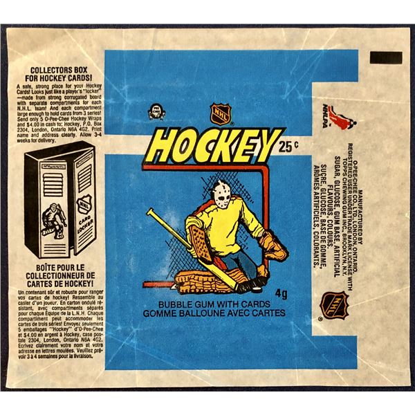 1982-83 O-PEE-CHEE NHL HOCKEY WRAPPER
