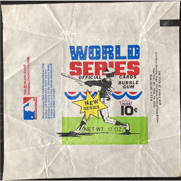 1970 FLEER BASEBALL WORLD SERIES WRAPPER