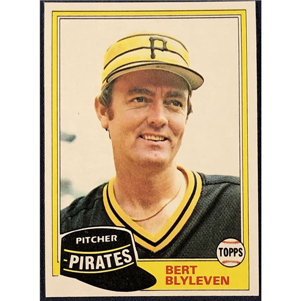 1981 TOPPS BERT BLYLEVEN (HOF)