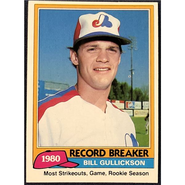 1981 TOPPS BILL GULLICKSON