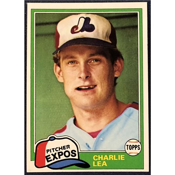 1981 TOPPS CHARLIE LEA ROOKIE CARD