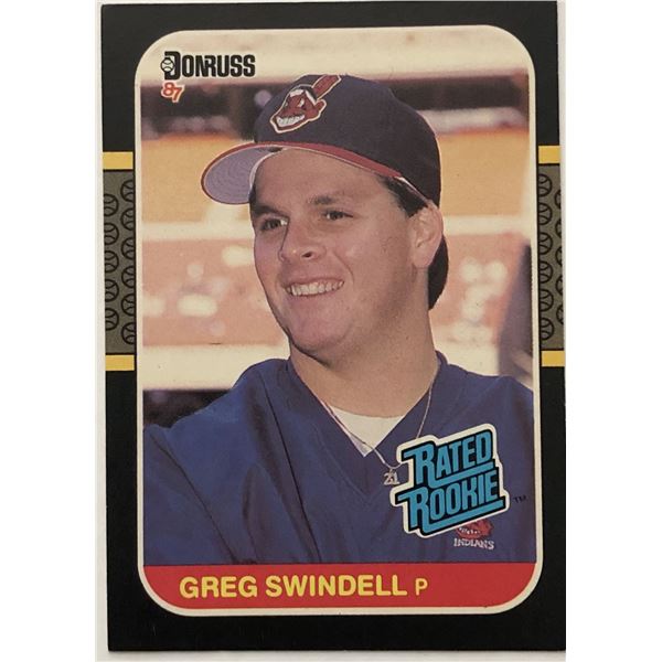 1987 DONRUSS GREG SWINDELL ROOKIE CARD