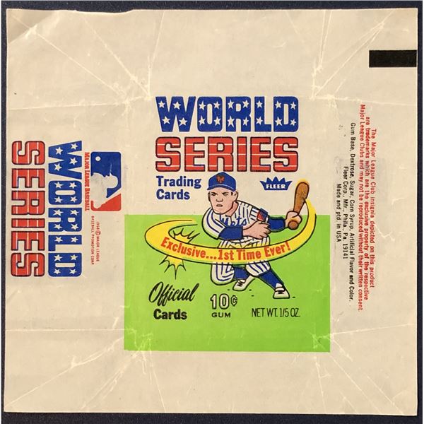 1970 FLEER BASEBALL WORLD SERIES WRAPPER
