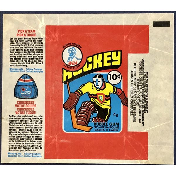 1976-77 O-PEE-CHEE WHA HOCKEY WRAPPER