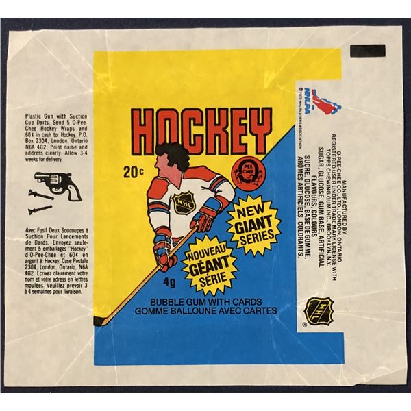 1980-81 O-PEE-CHEE NHL HOCKEY WRAPPER