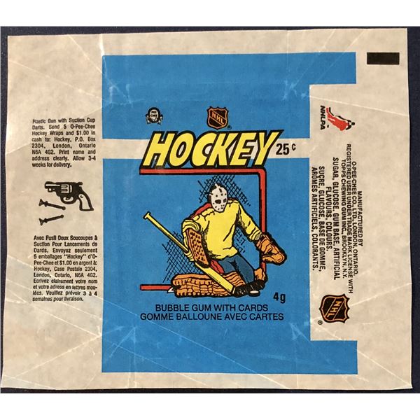 1982-83 O-PEE-CHEE NHL HOCKEY WRAPPER