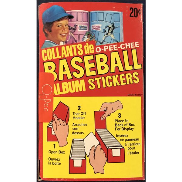 1982 O-PEE-CHEE BASEBALL STICKERS - SEALED BOX