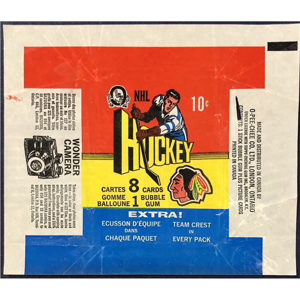 1971-72 O-PEE-CHEE NHL HOCKEY WRAPPER