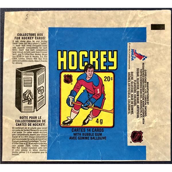 1979-80 O-PEE-CHEE NHL HOCKEY WRAPPER - GRETZKY ROOKIE YEAR