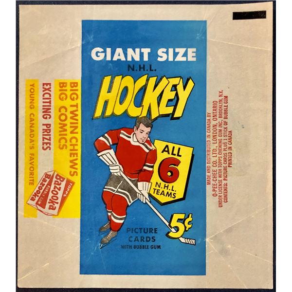 1964-65 O-PEE-CHEE NHL HOCKEY WRAPPER