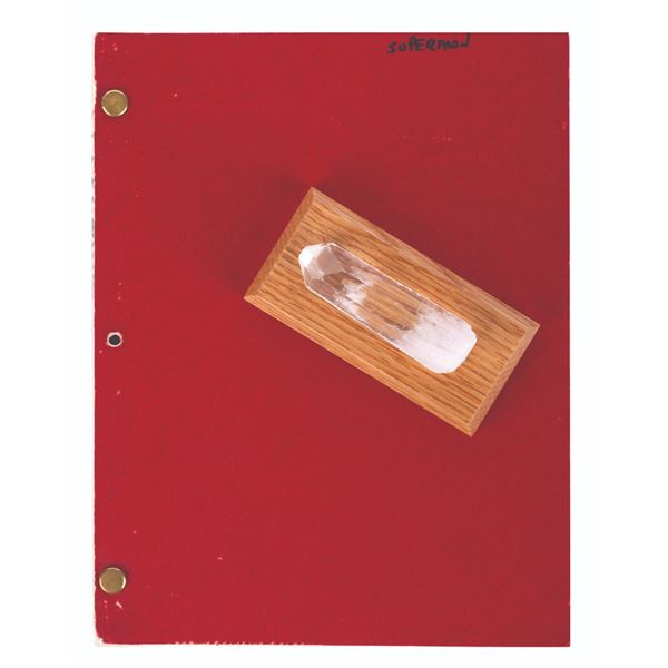 A"Superman: The Movie" Crystal Prop and Script.