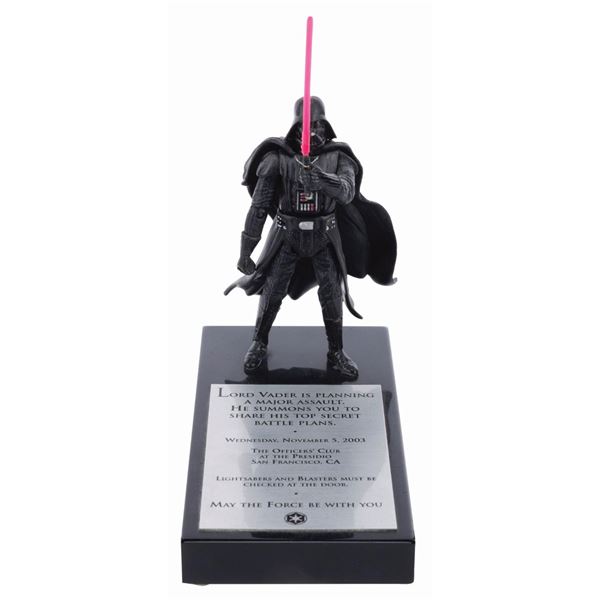 A 2003 Star Wars Summit Darth Vader Invitation.