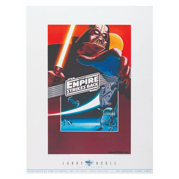 A Larry Noble "Star Wars: The Empire Strikes Back" Signed Poster.
