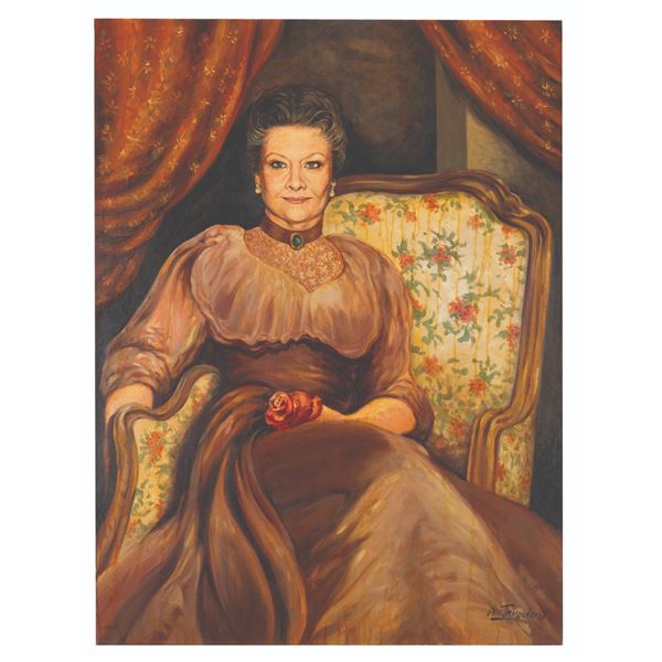 A "J. Edgar" Dame Judi Dench Painting by Alex Tavoularis.