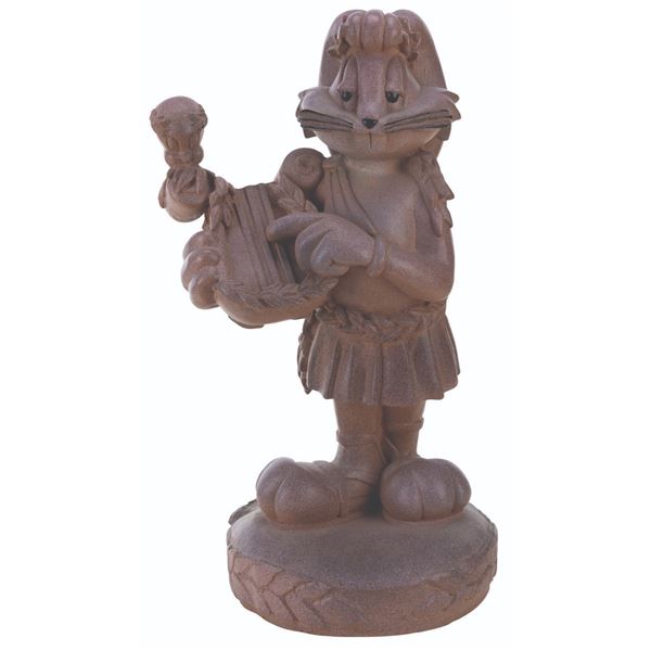 A Roman Bugs Bunny and Tweety Statue.