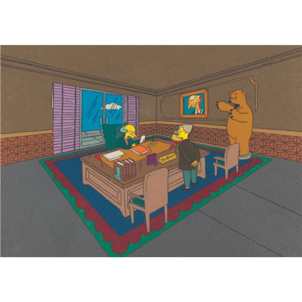 A Rare Early "The Simpsons" Production Cel.