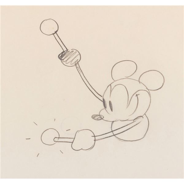 A "Steamboat Willie" Original Production Drawing.