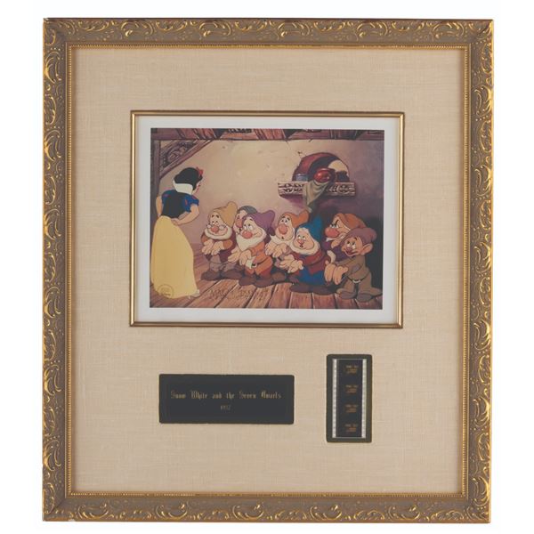 A Marc Davis Signed"Snow White" Lithograph and Film Strip.