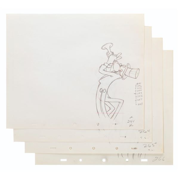 A Set of "Mother Goose Goes Hollywood" Production Drawings.