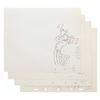 Image 1 : A Set of "Mother Goose Goes Hollywood" Production Drawings.