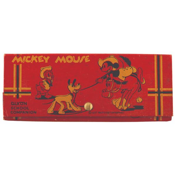 An Early Mickey Mouse Pencil Box by Dixon.