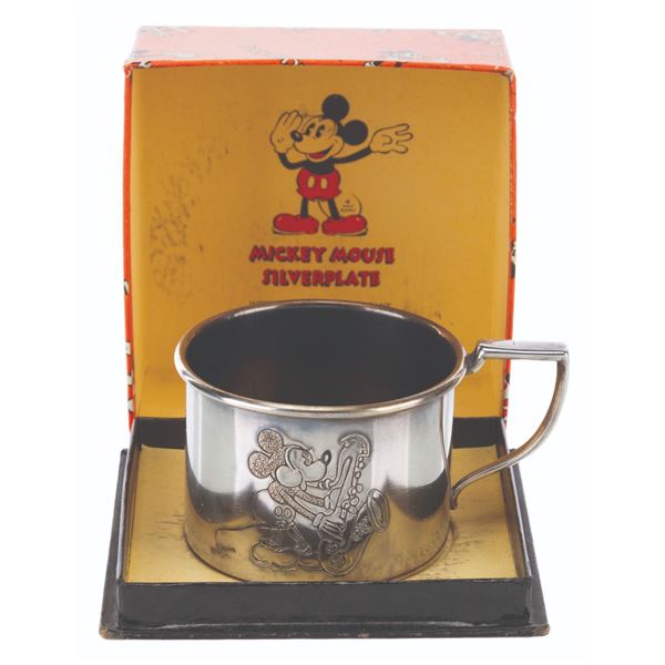 A Child's Mickey Mouse Silverplate Cup.