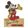 Image 1 : A Dixon Mickey Mouse Store Display Sign.