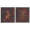 Image 1 : A Pair of Mickey and Donald Copper Plate Decorations.