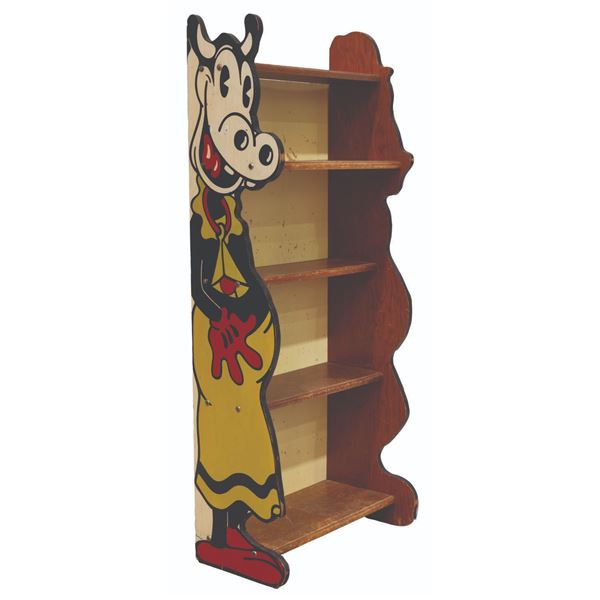 A Kroehler Clarabelle Cow & Horace Horsecollar Bookcase.