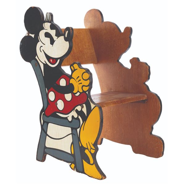 A Rare Kroehler Mickey and Minnie Mouse Desk Chair.