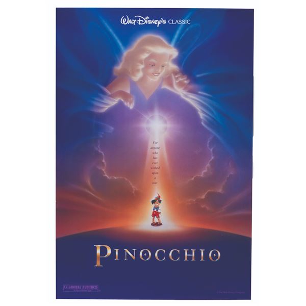 A 1992"Pinocchio" Re-Release One-Sheet.