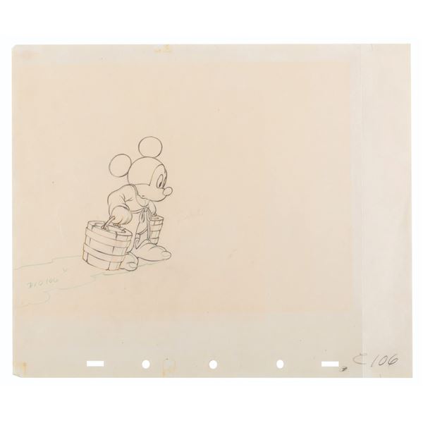 A "Fantasia" Sorcerer Mickey Production Drawing.
