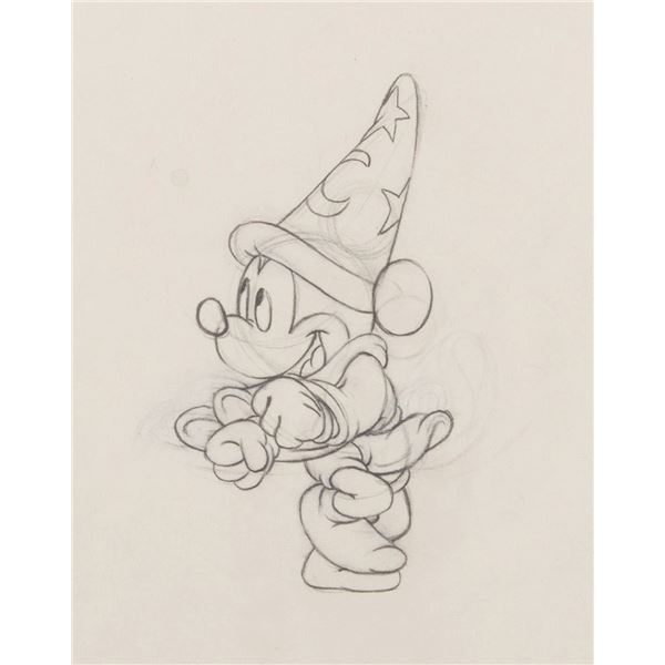 A "Fantasia" Sorcerer Mickey Production Drawing.