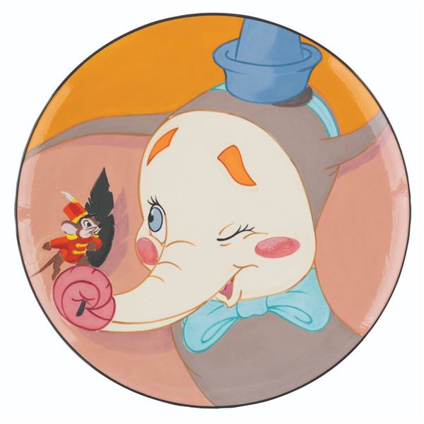 A "Dumbo" Artist's Proof Charger Plate by Elisabete Gomes.