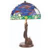Image 3 : A "Cinderella" Stained-Glass Lamp by Jody Daily.
