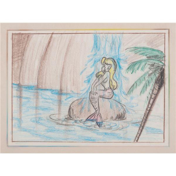 A "Peter Pan" Original Storyboard Drawing.
