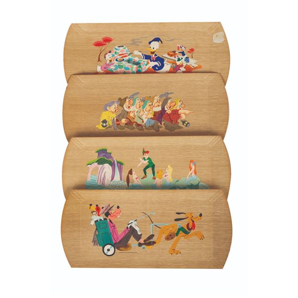 A Set of Disney-Themed Hasko Trays.