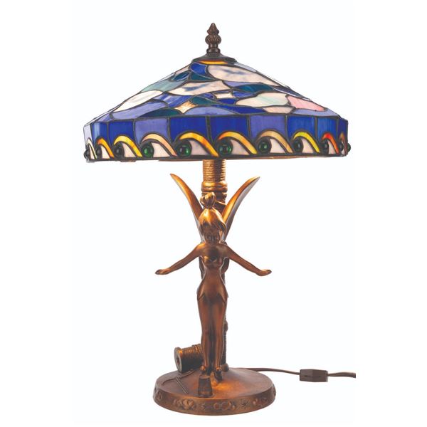 A Tinker Bell Tiffany-Style Lamp.