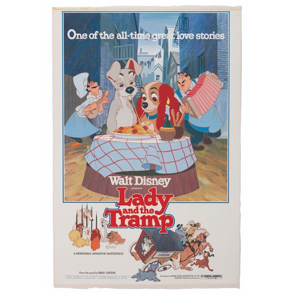 A"Lady and The Tramp" Re-Release One-Sheet.
