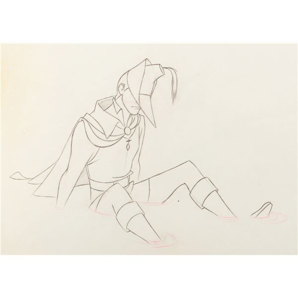 A"Sleeping Beauty" Prince Phillip Production Drawing.