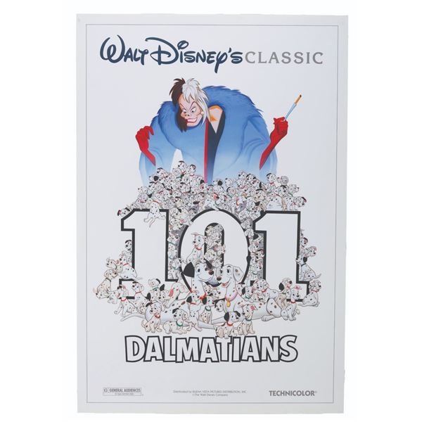 A "101 Dalmatians" Re-Release One-Sheet.