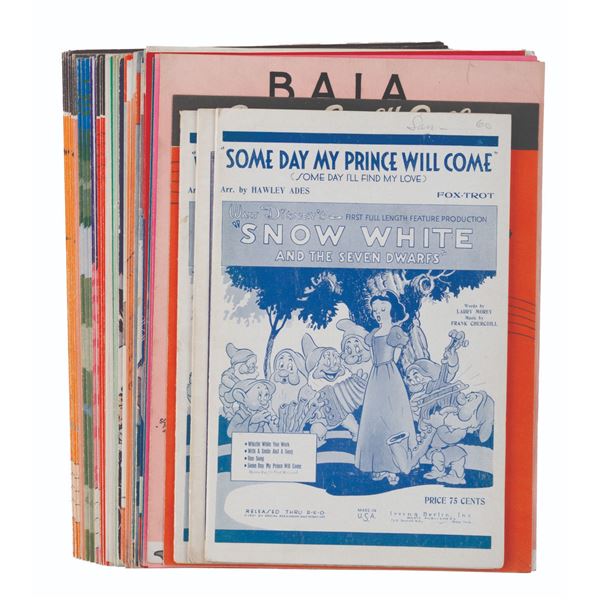A Large Collection of Disney Sheet Music.