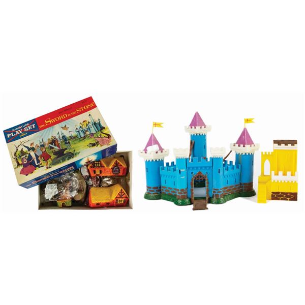 A"The Sword in the Stone" Miniature Play Set.