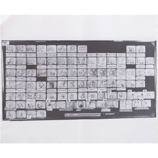 A Set of "Winnie the Pooh and the Honey Tree" Photostat Storyboards.