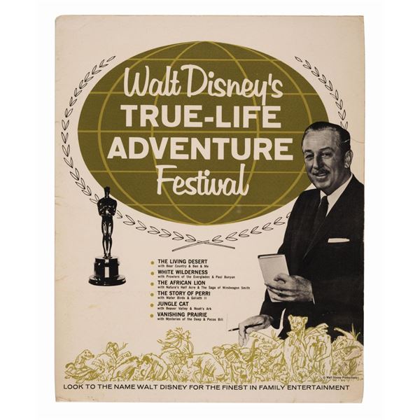A Walt Disney’s True-Life Adventure Festival Press Kit.