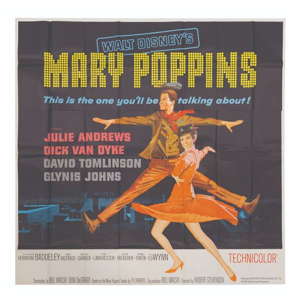 A Large"Mary Poppins" 6-Sheet.