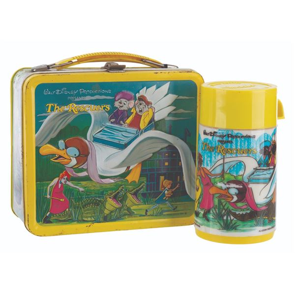 A"The Rescuers" Lunch Box and Thermos.